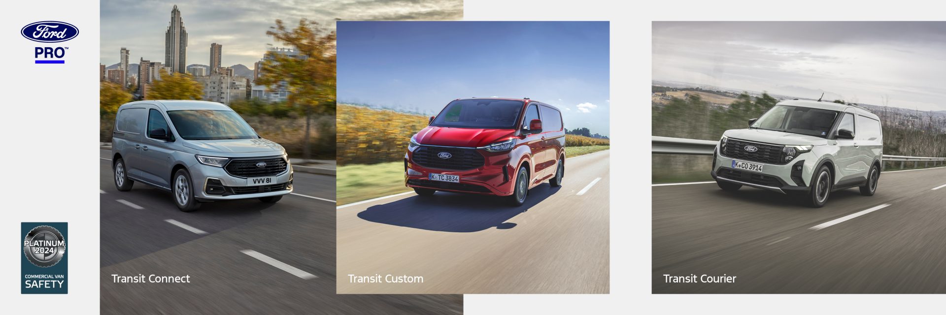 Transit Connect erreicht nach Transit Custom und Transit Courier als bereits drittes Modell von Ford Pro die höchste Bewertung der unabhängigen Prüforganisation Euro NCAP Foto: Ford