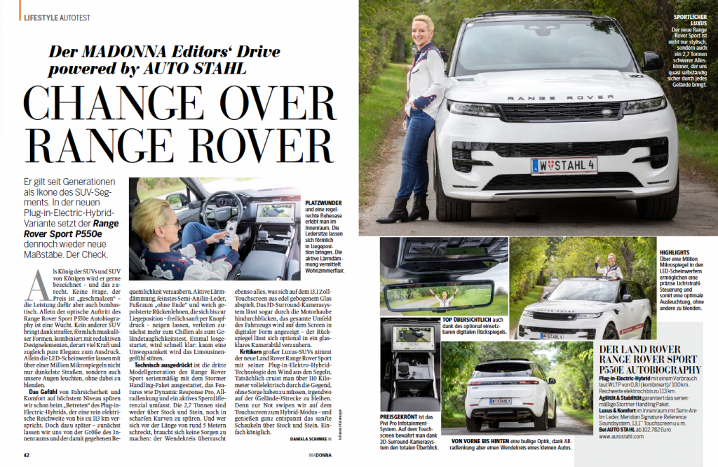 Range Rover Madonna Editor´s Drive 